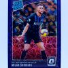 Milan Škriniar (Inter Miláno, Slovensko) – Rated Rookie – 2018-19 Panini Donruss Optic Purple Velocity Prizm #113/125