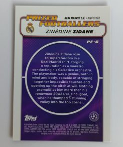 Zinédine Zidane (Real Madrid, Francúzsko) – Prized Footballers Purple Refractor – 2024-25 Topps Finest UEFA Club Competitions #260/299 – Obrázok 3