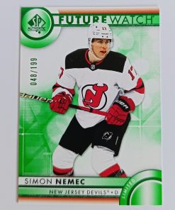 Šimon Nemec (New Jersey Devils, Slovensko) – RC – Future Watch Green Limited – 2023-24 SP Authentic #48/199
