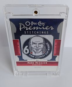 Mark Messier (Edmonton Oilers / New York Rangers, Kanada) – Premier Stitchings – 2008-09 O-Pee-Chee Premier #65/99 – Obrázok 5