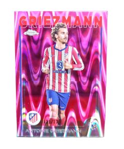 Antoine Griezmann (#121/175) – Neon Pink Raywave Refractor – 2024-25 Topps Chrome UEFA Club Competitions