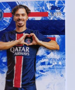 Vitinha (Paris Saint-Germain, Portugalsko) – Blue Parallel – Topps PSG Official Club Product #51/99 – Obrázok 2