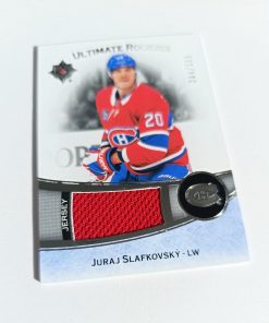 Juraj Slafkovský (Montreal Canadiens, Slovensko) – RC Jersey – Ultimate Rookies – 2022-23 Upper Deck Ultimate Collection #384/599 – Obrázok 2
