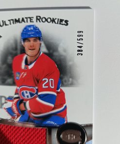 Juraj Slafkovský (Montreal Canadiens, Slovensko) – RC Jersey – Ultimate Rookies – 2022-23 Upper Deck Ultimate Collection #384/599 – Obrázok 3