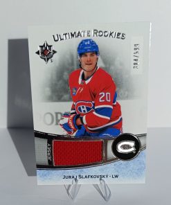Juraj Slafkovský (Montreal Canadiens, Slovensko) – RC Jersey – Ultimate Rookies – 2022-23 Upper Deck Ultimate Collection #384/599 – Obrázok 5