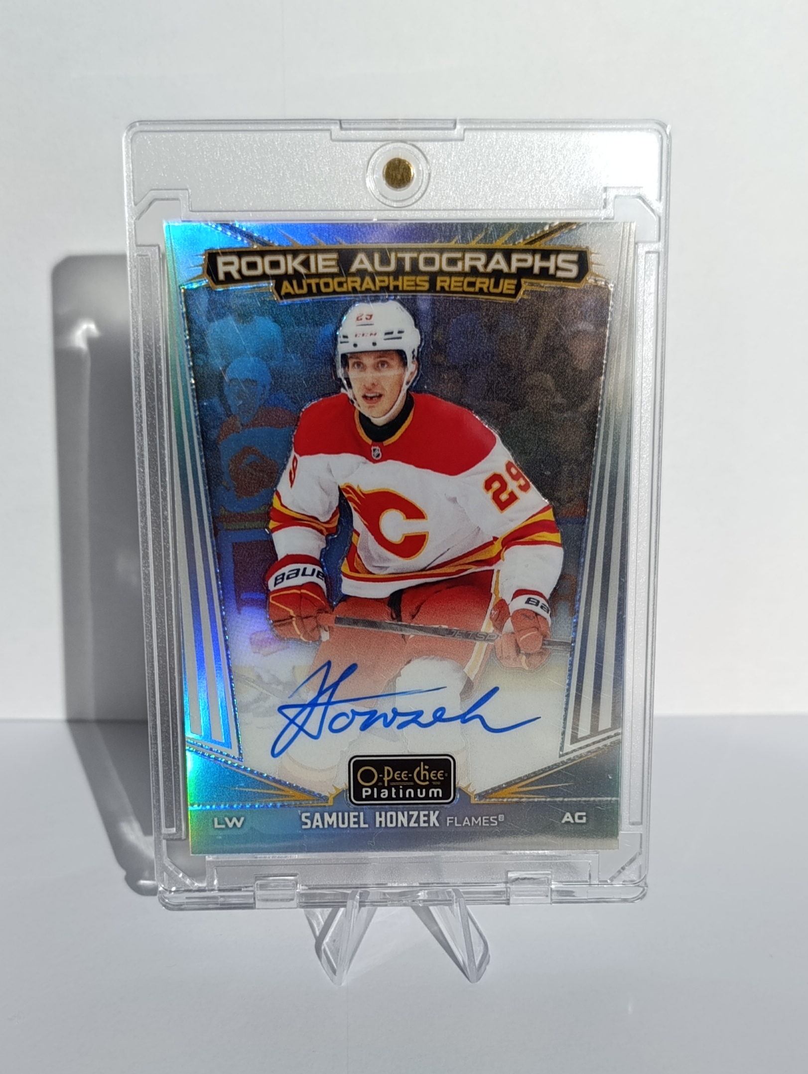 Samuel Honzek (Calgary Flames, Slovensko) – RC Autograph Rainbow – 2024-25 O-Pee-Chee Platinum – Obrázok 5