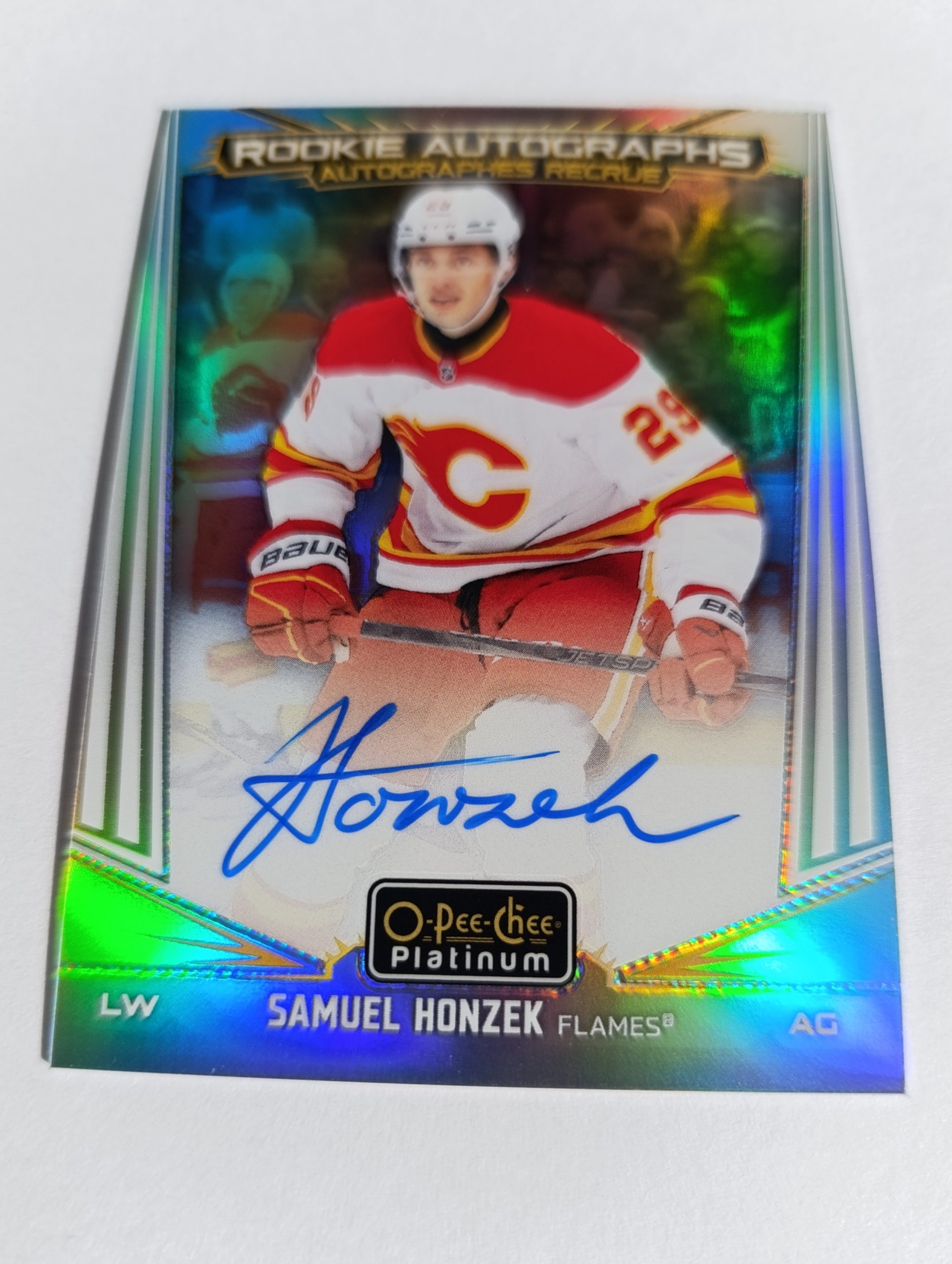 Samuel Honzek (Calgary Flames, Slovensko) – RC Autograph Rainbow – 2024-25 O-Pee-Chee Platinum – Obrázok 2