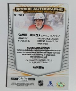 Samuel Honzek (Calgary Flames, Slovensko) – RC Autograph Rainbow – 2024-25 O-Pee-Chee Platinum – Obrázok 3