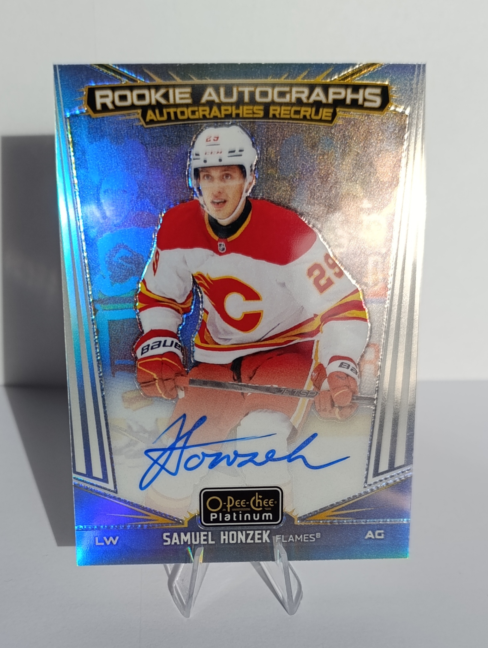 Samuel Honzek (Calgary Flames, Slovensko) – RC Autograph Rainbow – 2024-25 O-Pee-Chee Platinum – Obrázok 4