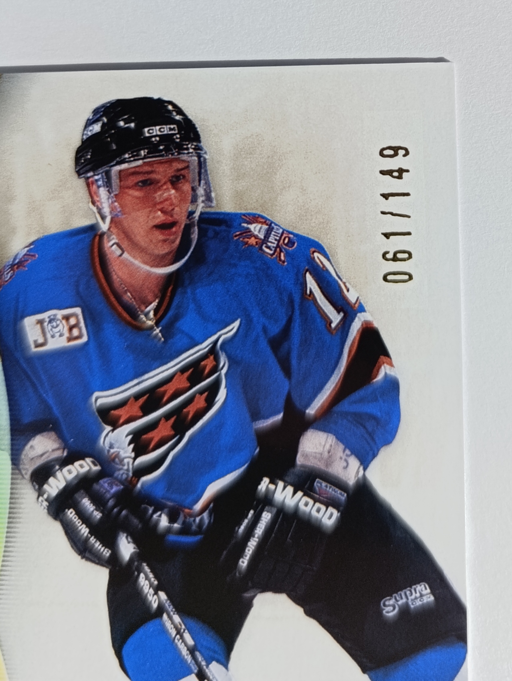 Peter Bondra (Washington Capitals, Slovensko) – Gold Legends – 2024-25 Upper Deck SP Game Used #61/149 – Obrázok 2