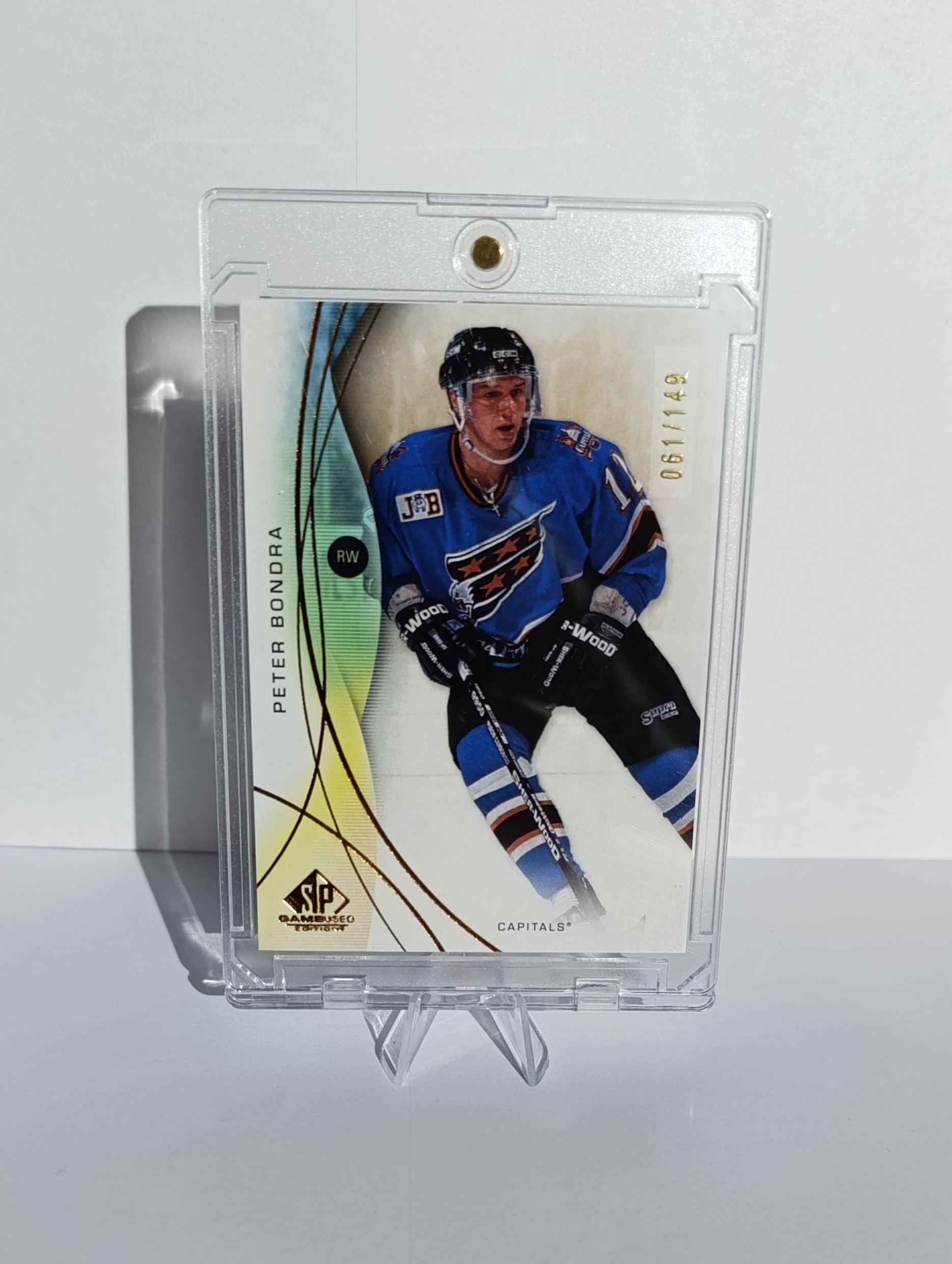 Peter Bondra (Washington Capitals, Slovensko) – Gold Legends – 2024-25 Upper Deck SP Game Used #61/149 – Obrázok 5