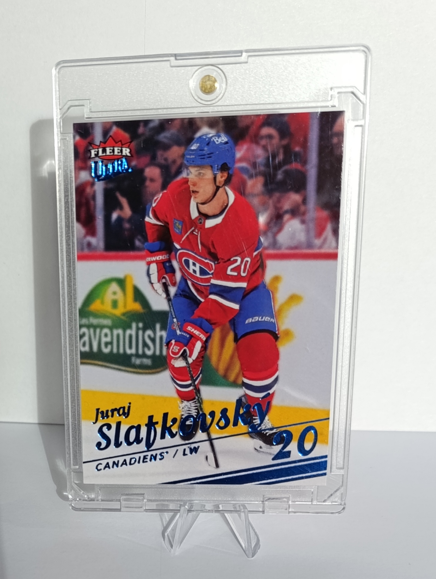 Juraj Slafkovský (Montreal Canadiens, Slovensko) – Ice – 2025-26 Upper Deck Fleer Ultra #82/100 – Obrázok 6