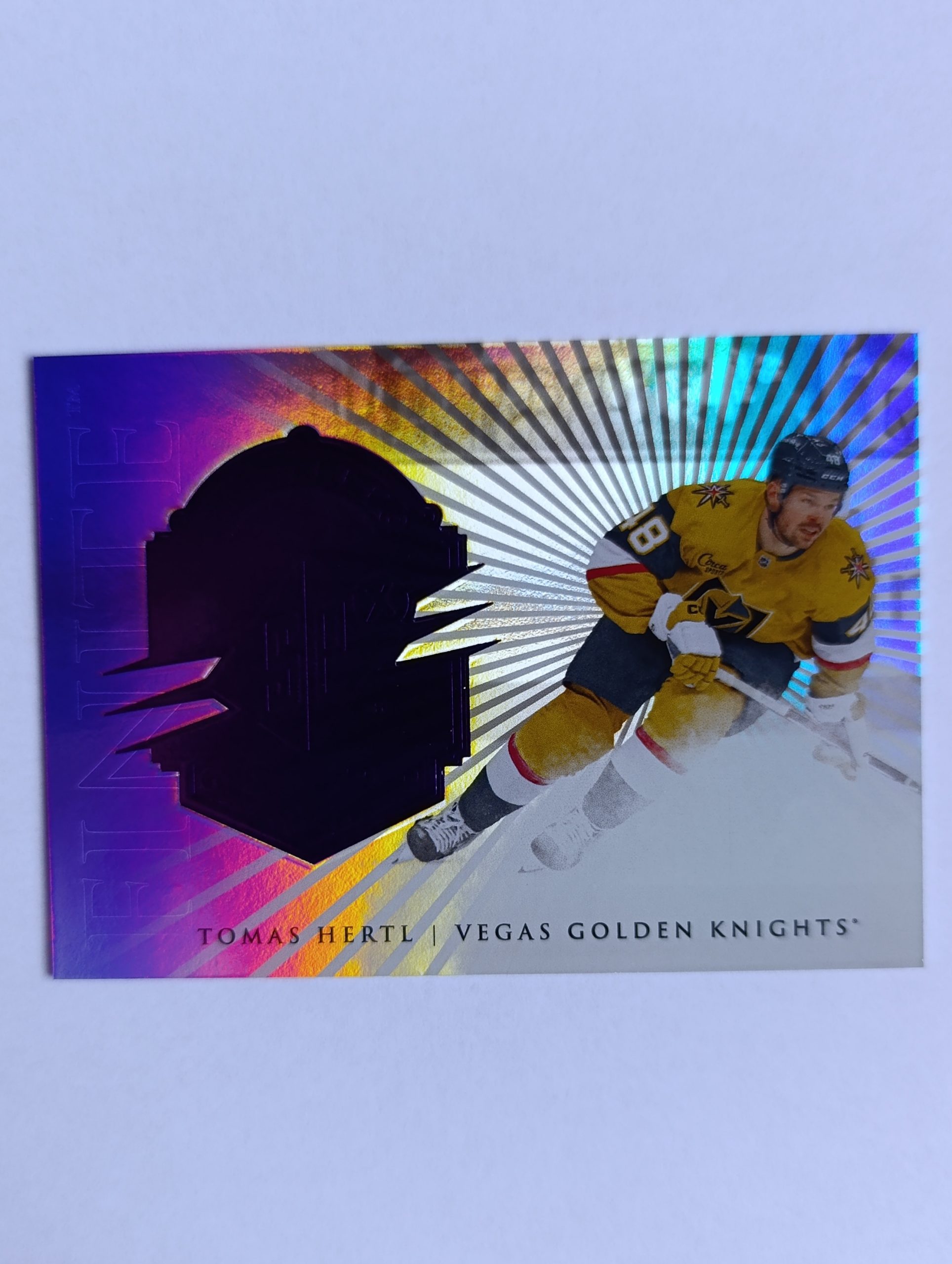 Tomáš Hertl (Vegas Golden Knights, Česko) – Finite Purple – 2024-25 SPx #68/99