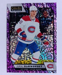 Juraj Slafkovský (Montreal Canadiens, Slovensko) – Violet Pixels – 2023-24 O-Pee-Chee Platinum #195/299