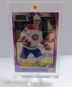 Juraj Slafkovský (Montreal Canadiens, Slovensko) – Violet Pixels – 2023-24 O-Pee-Chee Platinum #195/299 – Obrázok 6
