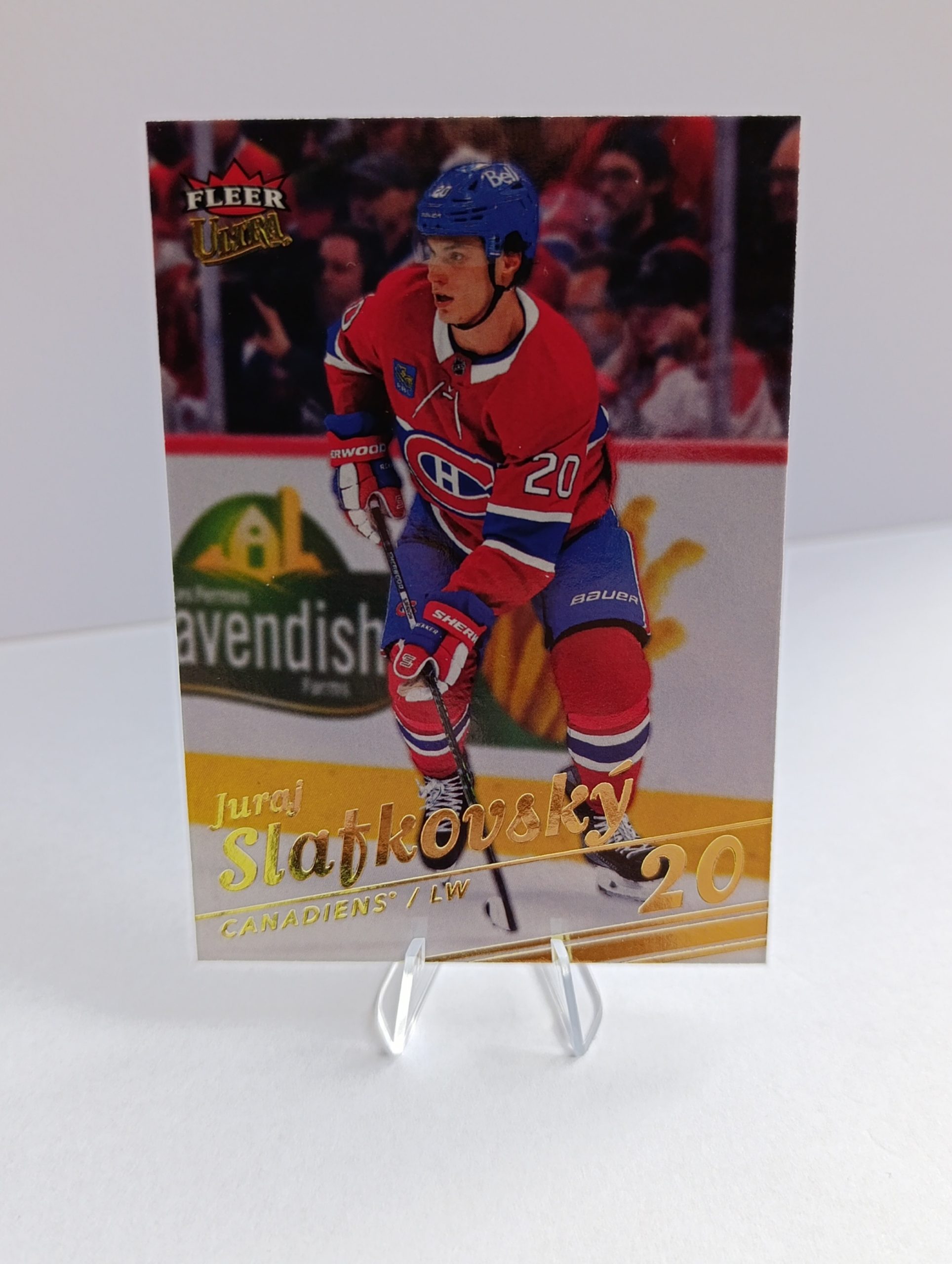 Juraj Slafkovský (Montreal Canadiens, Slovensko) – 2025-26 Upper Deck Fleer Ultra Gold #6/250 – Obrázok 5