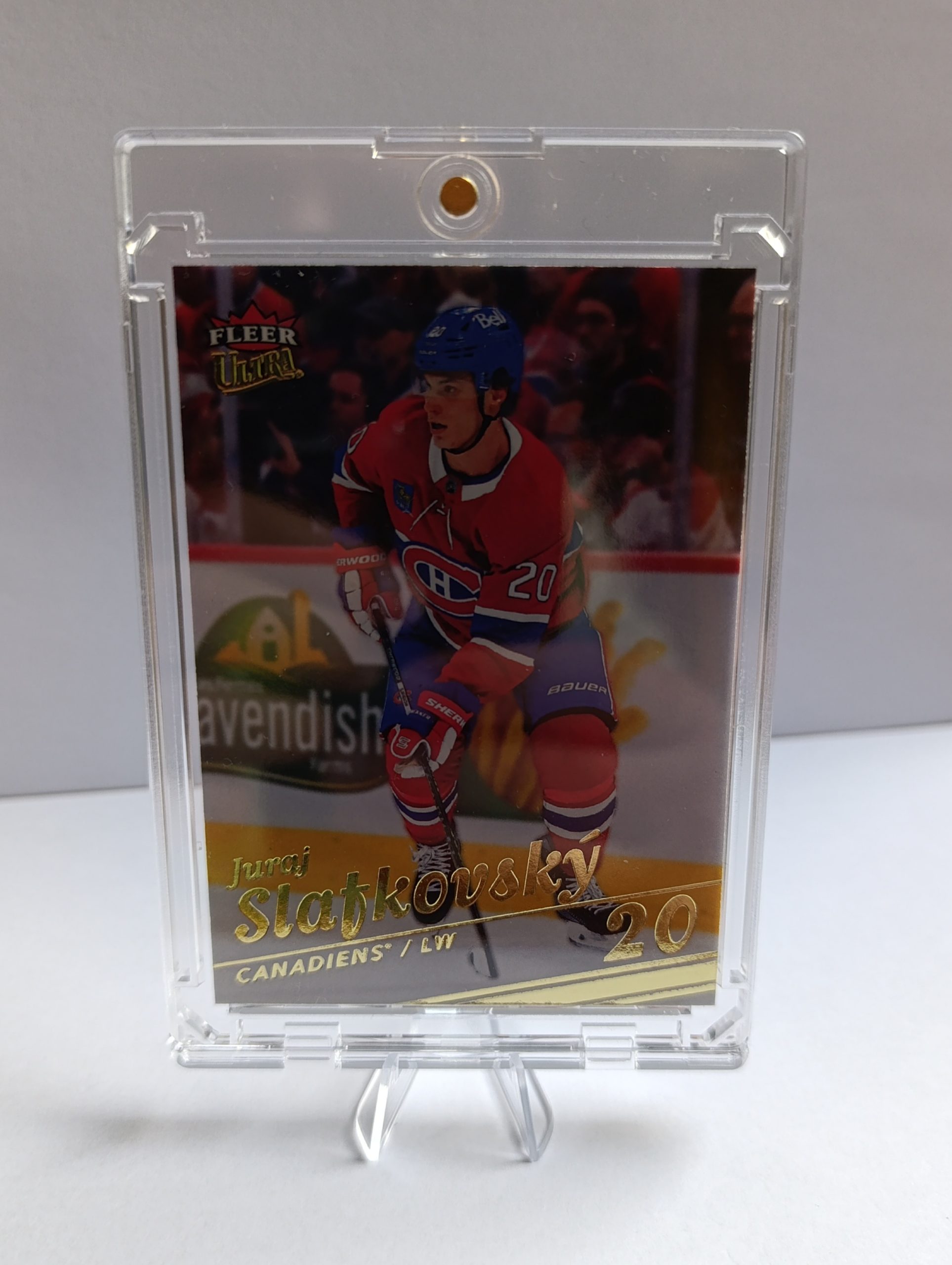 Juraj Slafkovský (Montreal Canadiens, Slovensko) – 2025-26 Upper Deck Fleer Ultra Gold #6/250 – Obrázok 6