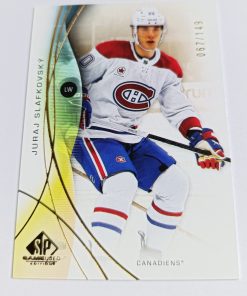 Juraj Slafkovský (Montreal Canadiens, Slovensko) – 2024-25 Upper Deck SP Game Used Gold #67/149 – Obrázok 2