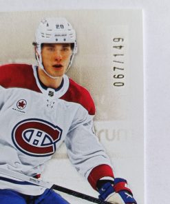 Juraj Slafkovský (Montreal Canadiens, Slovensko) – 2024-25 Upper Deck SP Game Used Gold #67/149 – Obrázok 3