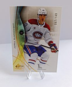 Juraj Slafkovský (Montreal Canadiens, Slovensko) – 2024-25 Upper Deck SP Game Used Gold #67/149 – Obrázok 5